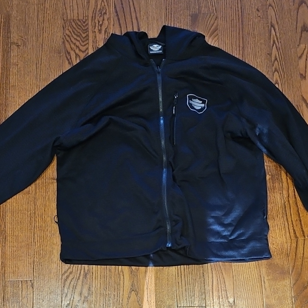 Black HarleyZip-Up Jacket